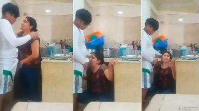 Couple MMS mein hot beauty ne mota lund chus ke cum pi liya
