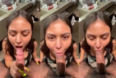 Hairdresser ne actor ka mota lund gale tak muh mein leke MMS banaya